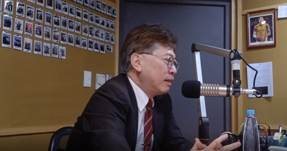朱海成國際長與於ICRT直播室接受LIVE專訪